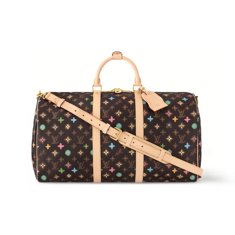 LOUIS VUITTON By Tyler The Creator Keepall Bandouliere 50 Chocolate Craggy Monogram-0