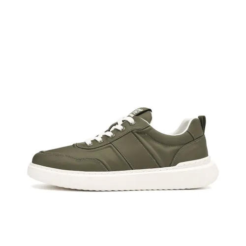 TRUMPPIPE Wear Resistant Low Top Skateboard Shoes Men's Green