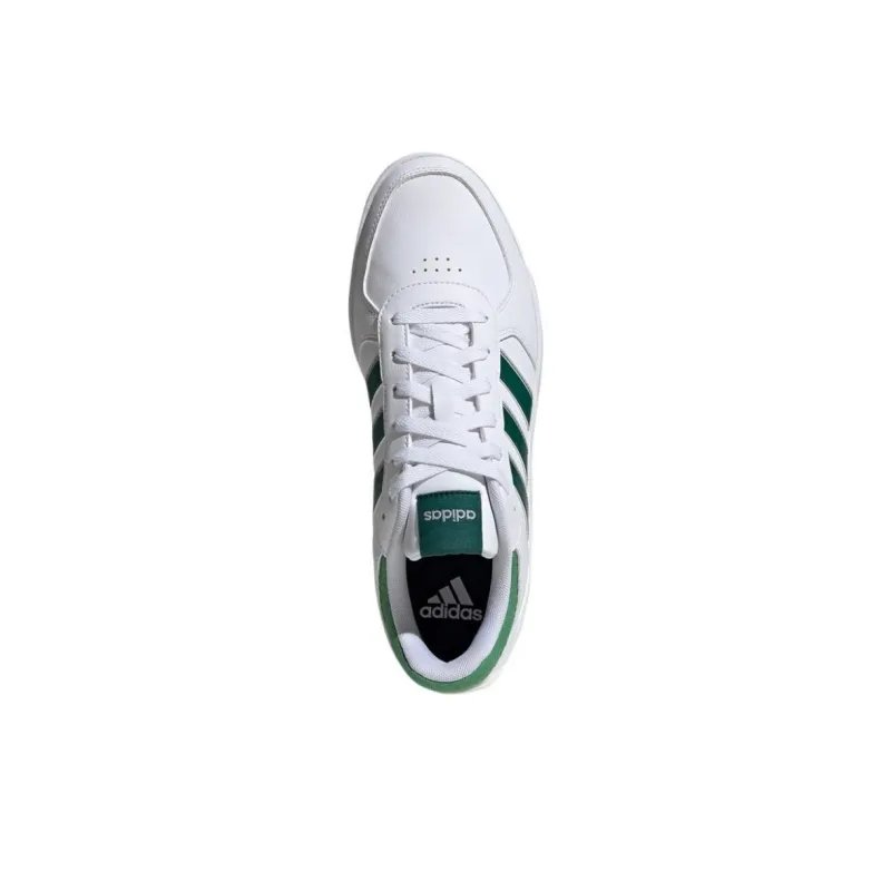 Adidas Courtbeat Beat Low Top Skateboard Shoes Men's White Green-4