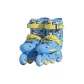 Marine Blue[Double Buckle+Lockable Wheels+Freestyle+Backpack+Gift Package]