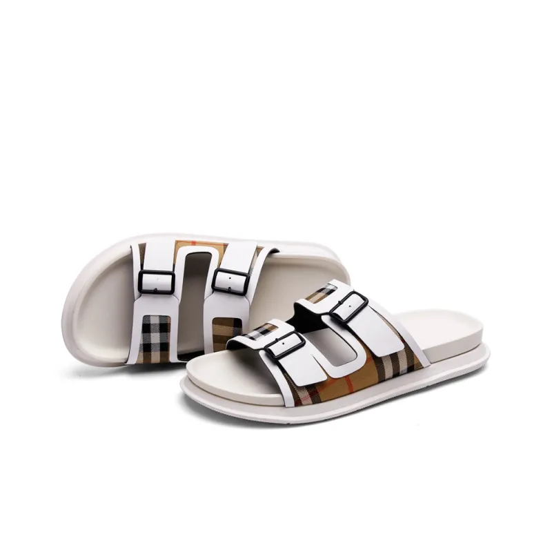 PALMPOLO Slide Slippers Men's White-2