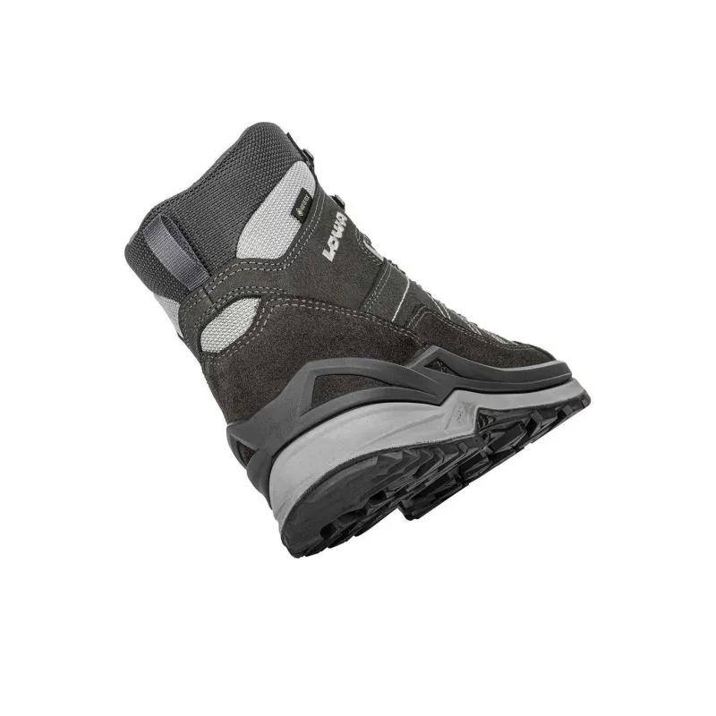 Lowa Toro Pro GTX Anti-Slip Wear-Resistant Mid-Top Trekking Shoes Men's Gray-4