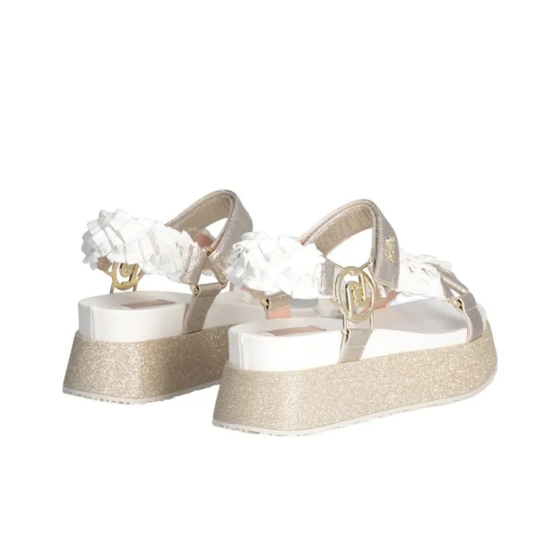 LIU JO Crinkled-effect Platform Sandals-3