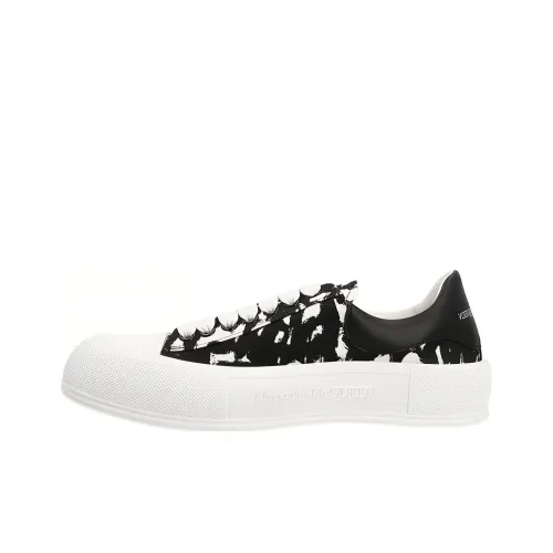 Alexander McQueen Graffiti-print Deck Sneakers