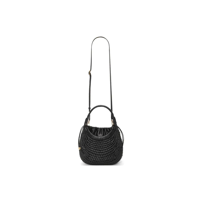 LOEWE Calfskin Woven Bag, One Shoulder, Crossbody, Portable Women's Black-1