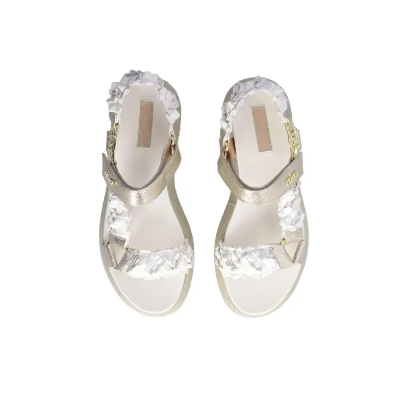 LIU JO Crinkled-effect Platform Sandals-4