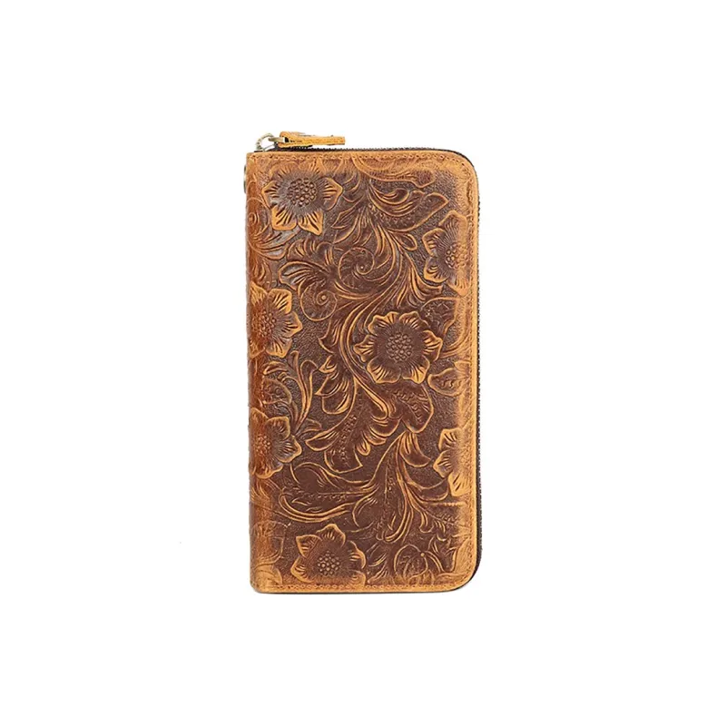DOSRFINI Crazy Horse Leather Genuine Leather Top Grain Cow Leather Wallet Unisex-1
