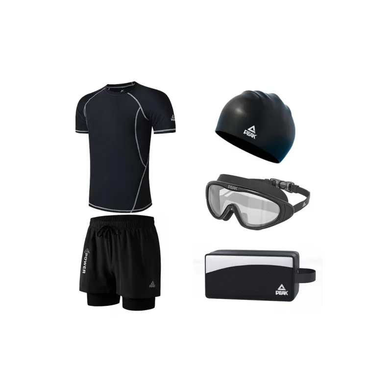 PEAK Swimming Sets Polyester Pool Men's Black-5