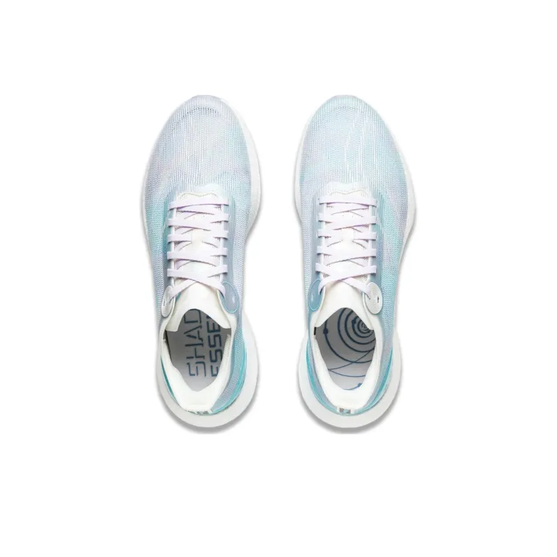 LiNing Jueying 2 Essential Cushioning Anti Slip And Wear Resistant Rebound Low Top Running Shoes Men's White Purple-4