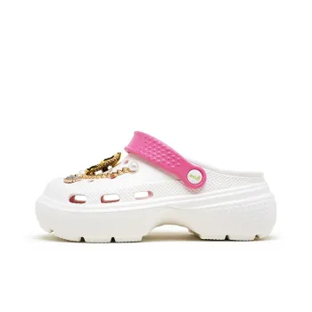 EXULL Q Clogs Women's White Rose