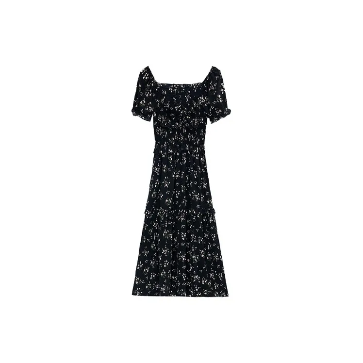 ETSE Short Sleeved Dresses Women's Black-1