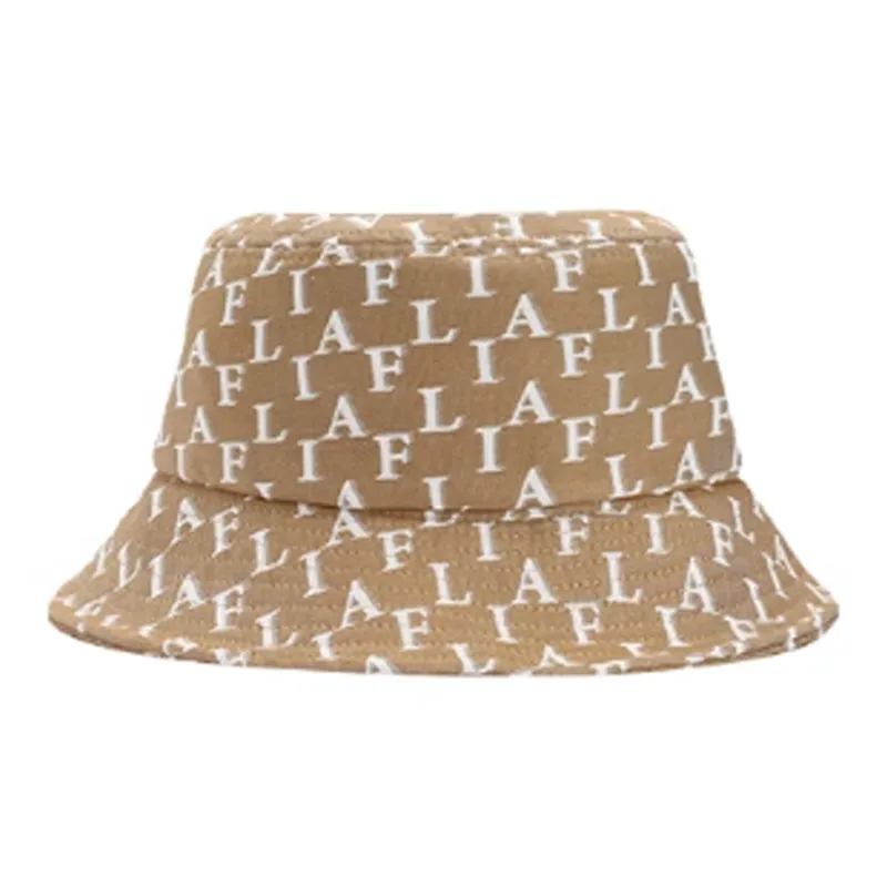 FILA Polyester Cotton Bucket Hats Unisex Blue/Apricot-5