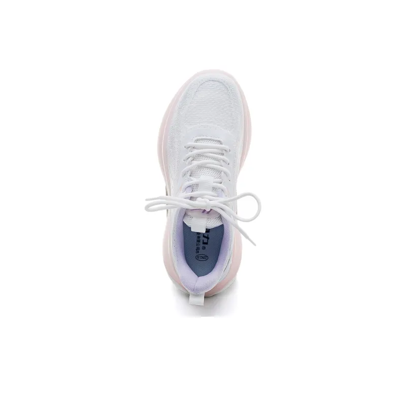 Warrior Lightweight And Breathable Low Top Casual Shoes Women's White Purple-3