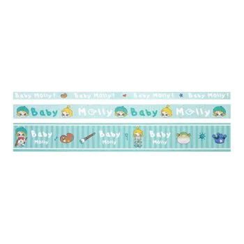 POP MART When I Was Three Years Old Collection BABY Molly Rubber Band Combination Stationery Merch Trend Based Products