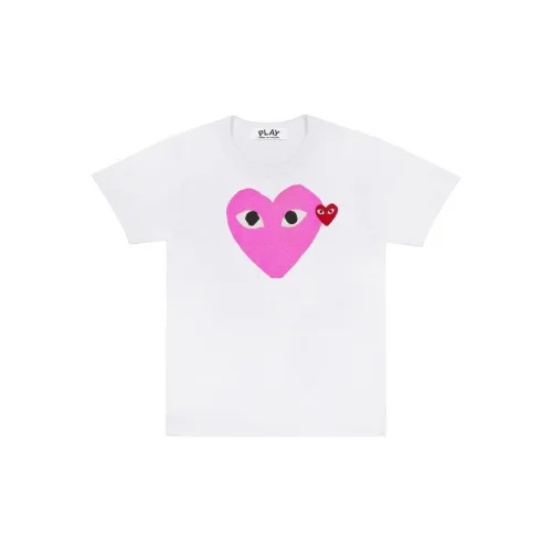 CDG Play T-Shirts Unisex Pink