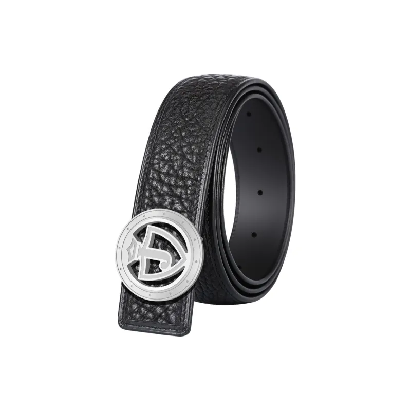 Jaylen Oos Wild Cow Leather Textured Top Grain Cow Leather Stainless Steel Smooth Buckle Leather Belts Men's 3.8cm-1