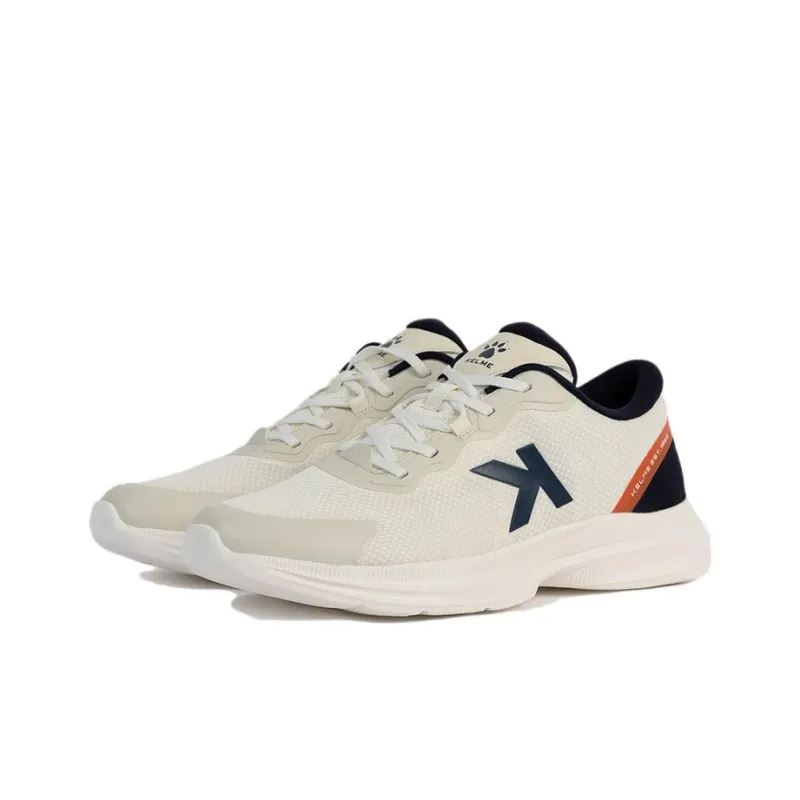 KELME Cushioning Wear Resistant Low Top Casual Running Shoes Unisex Beige Yellow-3