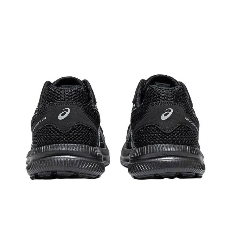 Asics Gel Contend 7 Cushioning Wear Resistant Low Top Casual Running Shoes Men's Black-3