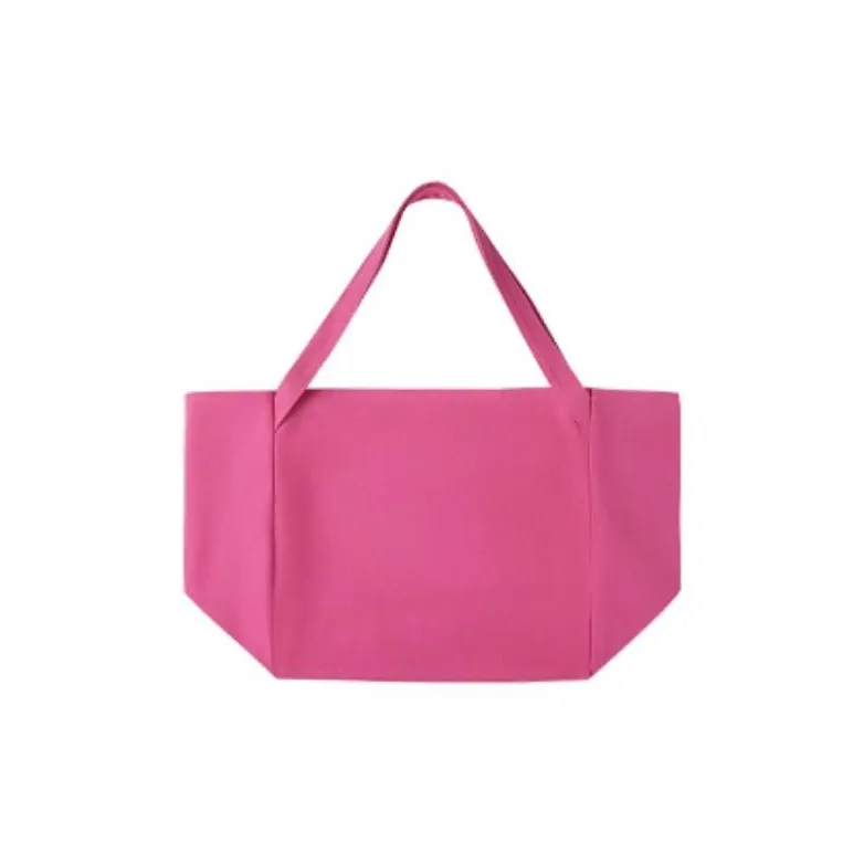 DANGEROUSPEOPLE Cotton Tote Bag, Shopping Bag, Shoulder Bag, Handbag Regular Unisex Yellow/Ecru/Green/Pink-11