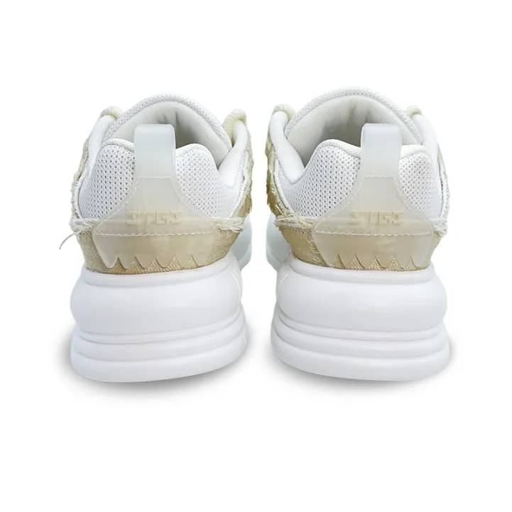 ITGI Cushioning Lightweight Height Increasing Low Top Casual Shoes Unisex Beige-4