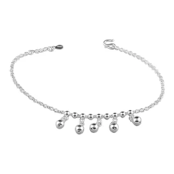 Old Qingyun Silver Building Foot Silver S990 Anklets Women's