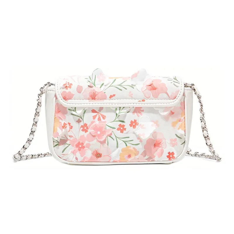 MACKJANICE Polyurethane Synthetic Leather Small Square Bag Shoulder Bag Regular Women's Ice Blossom Pink-4