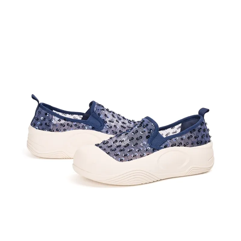 Joy&Mario Loafers Women's Champagne/Dark Blue-2