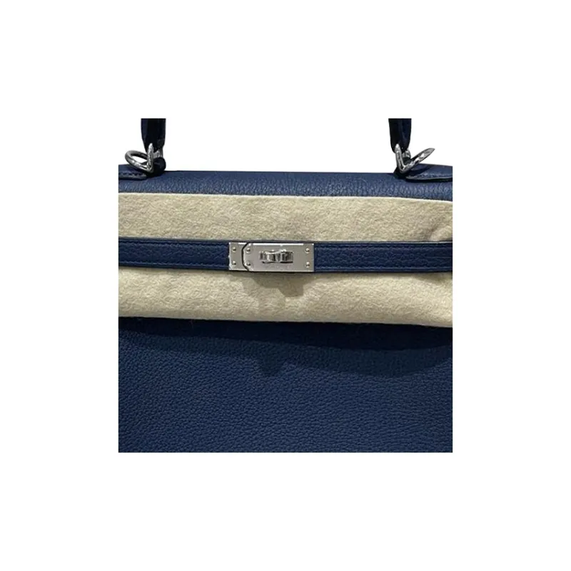 HERMES Kelly Togo Calfskin Kelly Bag Handbags Women's 7U Navy Navy-1