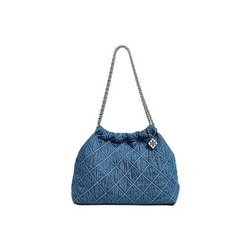 TORY BURCH Denim Handbag Shoulder Bag Women's Blue