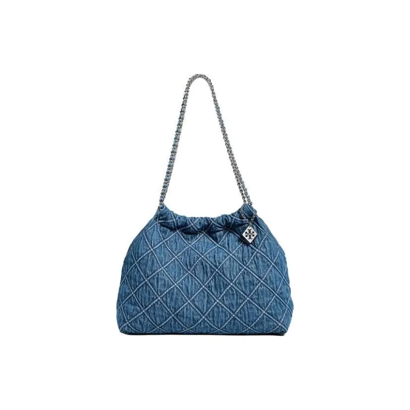 TORY BURCH Denim Handbag Shoulder Bag Women's Blue-0