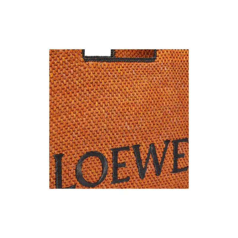 LOEWE Font Tote Raffia Tote Bag, Shopping Bag, Shoulder Bag, Crossbody Bag, Handbag Large Size Women's Honey Gold-4