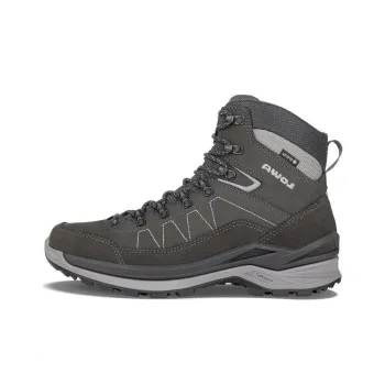 Lowa Toro Pro GTX Anti-Slip Wear-Resistant Mid-Top Trekking Shoes Men's Gray