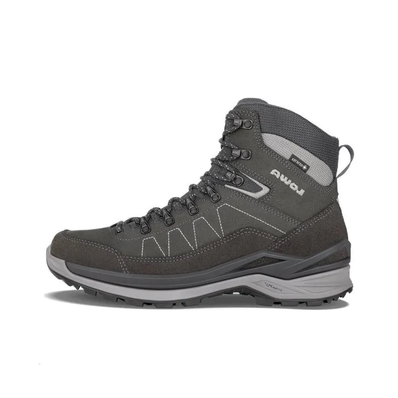 Lowa Toro Pro GTX Anti-Slip Wear-Resistant Mid-Top Trekking Shoes Men's Gray-0