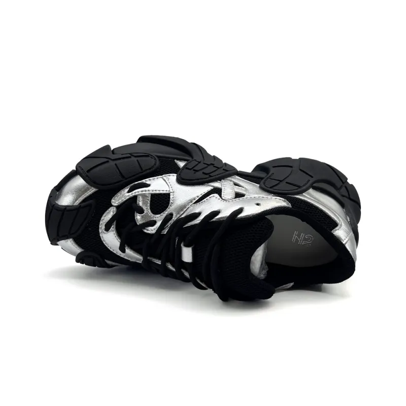 H2 Anti Slip Wear Resistant Low Top Chunky Sneakers Unisex White-10