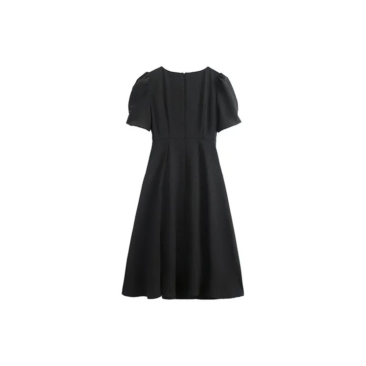 ETSE Short Sleeved Dresses Women's Black-1