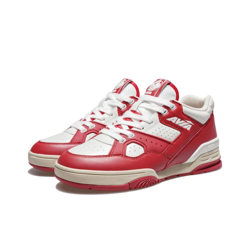 AVIA 855L Series Cushioned Wear Resistant Slip Resistant Low Top Vintage Basketball Shoes Women's Red White-2