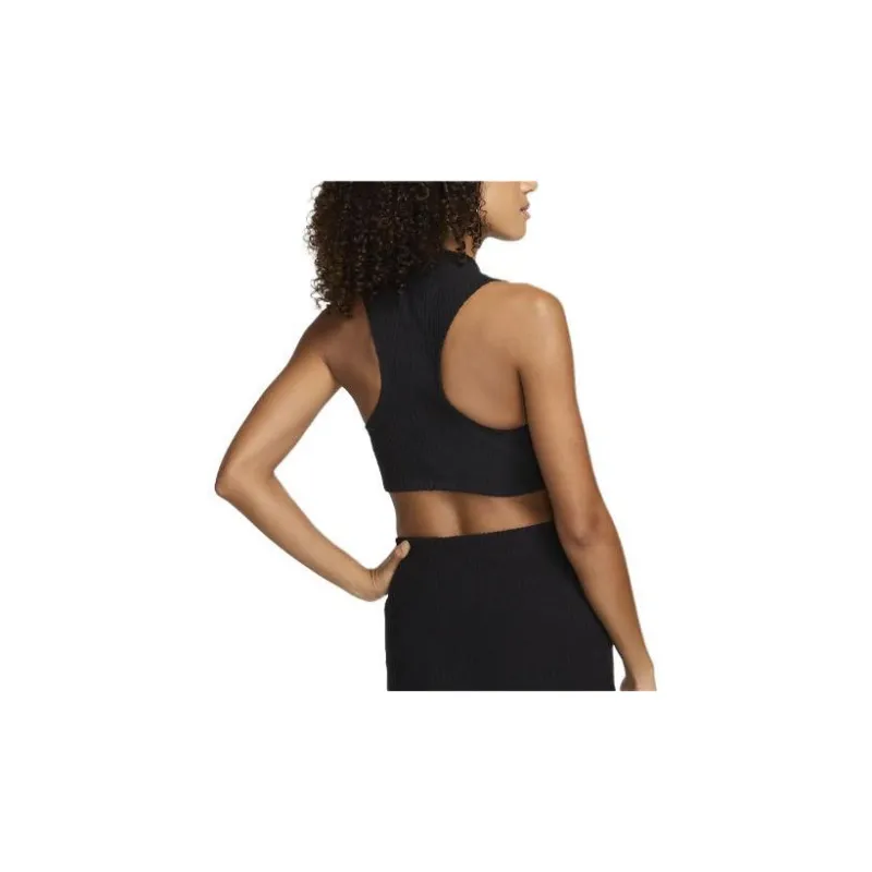 Nike Sportswear Chill Rib Women's Tight Mock Neck Cropped Tank Top-1