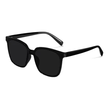 ENFANTIN Plate Frame Square Ink Lenses Unisex Black