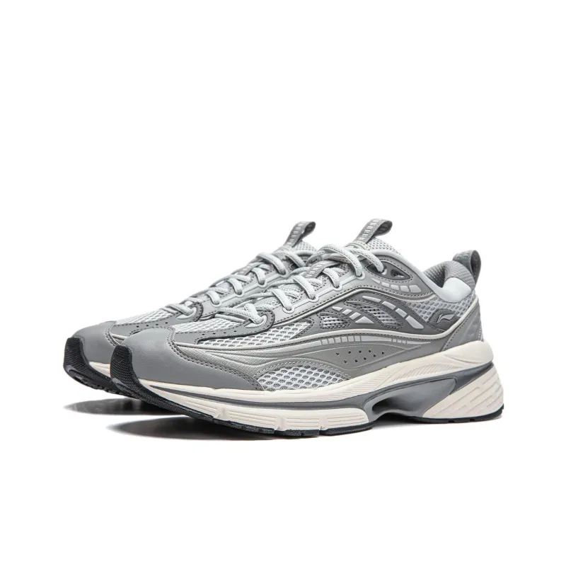 LiNing Comet LITE Cushioning Anti-Slip And Wear-Resistant Rebound Low-Top Casual Shoes Men's Gray-2