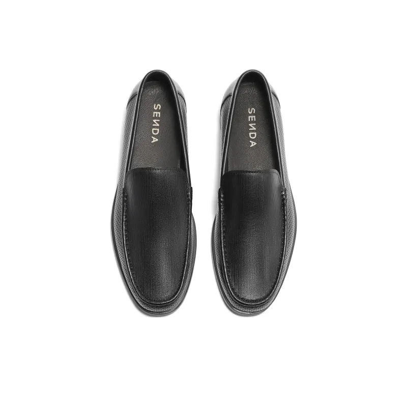 Senda Dress Shoes Men Low Top Black/Brown-4