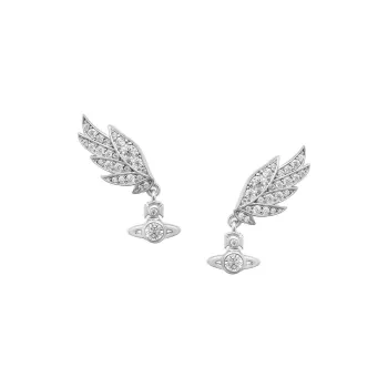 Vivienne Westwood Recycled Silver Stud Earrings Women's Silver