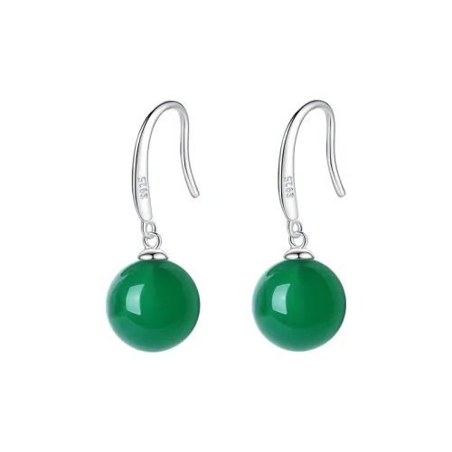 Heart grass Jade Earrings Women's