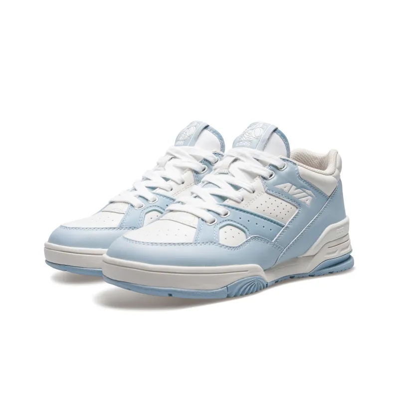 AVIA 855L Series Cushioning, Wear Resistant Low Top Vintage Basketball Shoes Women's White Blue-2