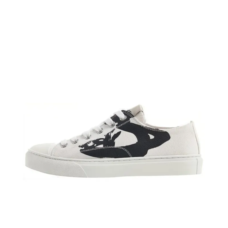 Vivienne Westwood Low Top Skateboard Shoes Women's White-0