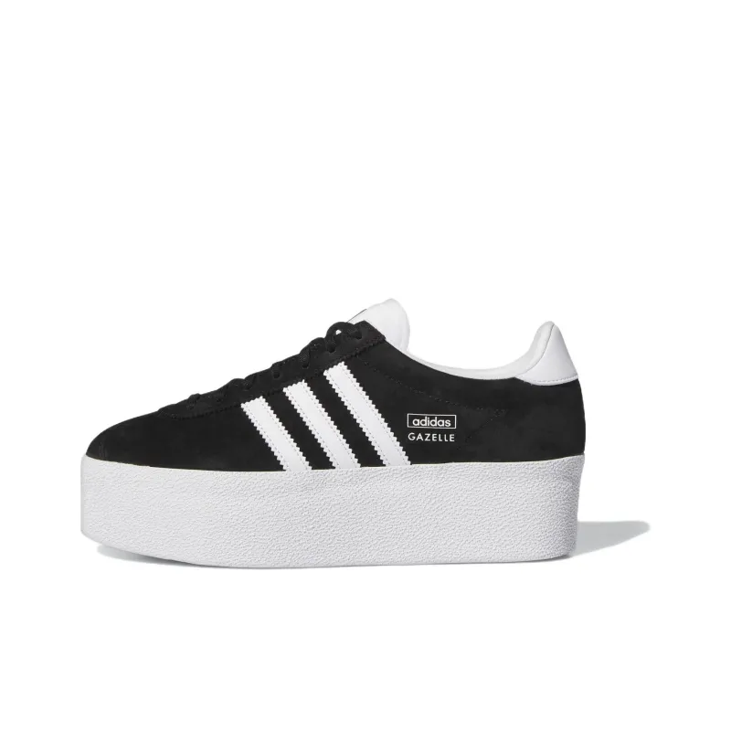 Adidas Gazelle Up Black White Women's-0