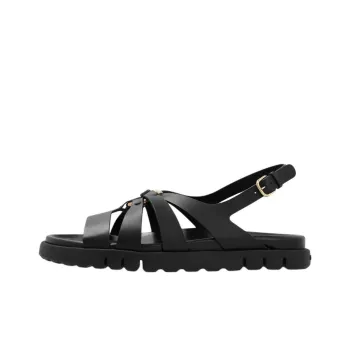 FERRAGAMO Gancini-plaque Caged Sandals
