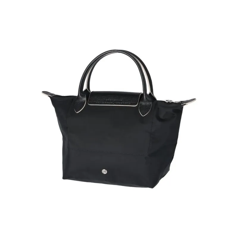 LONGCHAMP Le Pliage Club Polyamide Canvas Shopping Bag, Dumpling Bag, Handbag Trumpets Women's Black-3