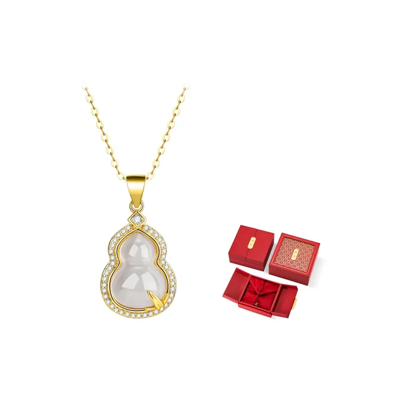 Mom's Gift Chalcedony Jade Necklaces Women's-1