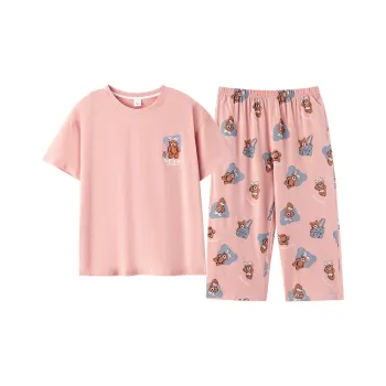 Huggy Kissy Pajama Set Women's Shrimp Pink