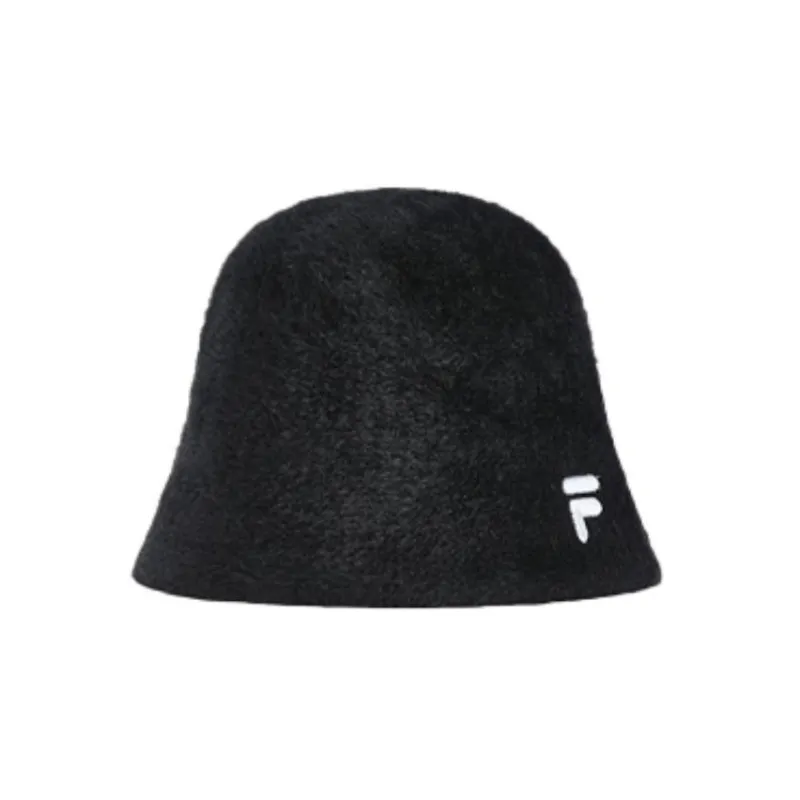 FILA FUSION Polyester Bucket Hats Unisex Black-1